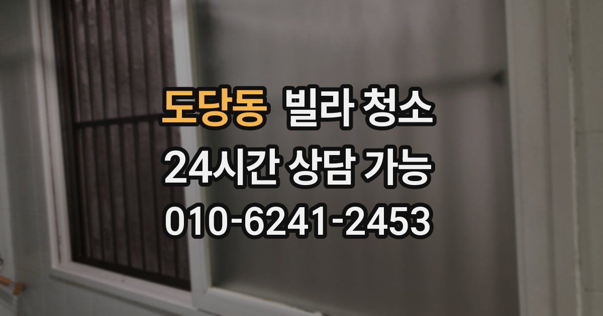 도당동 빌라 청소