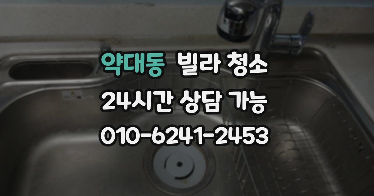 약대동 빌라 청소