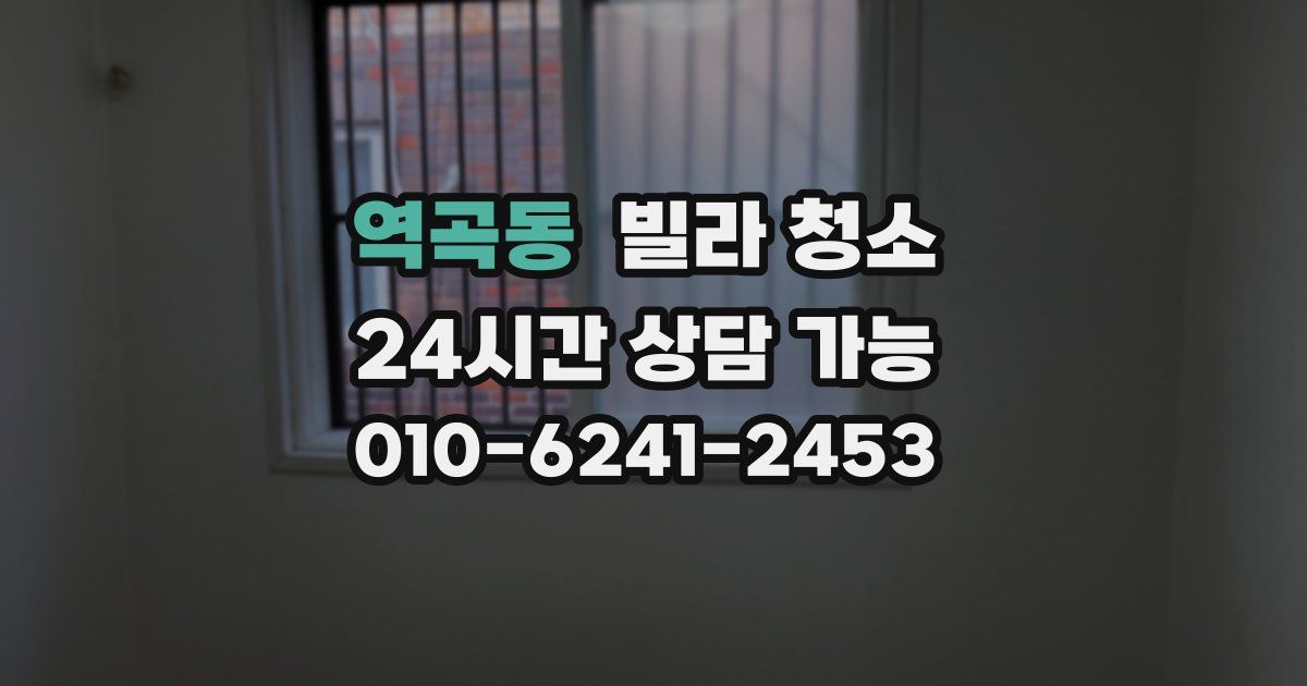 역곡동 빌라 청소