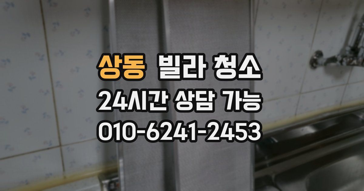 상동 빌라 청소