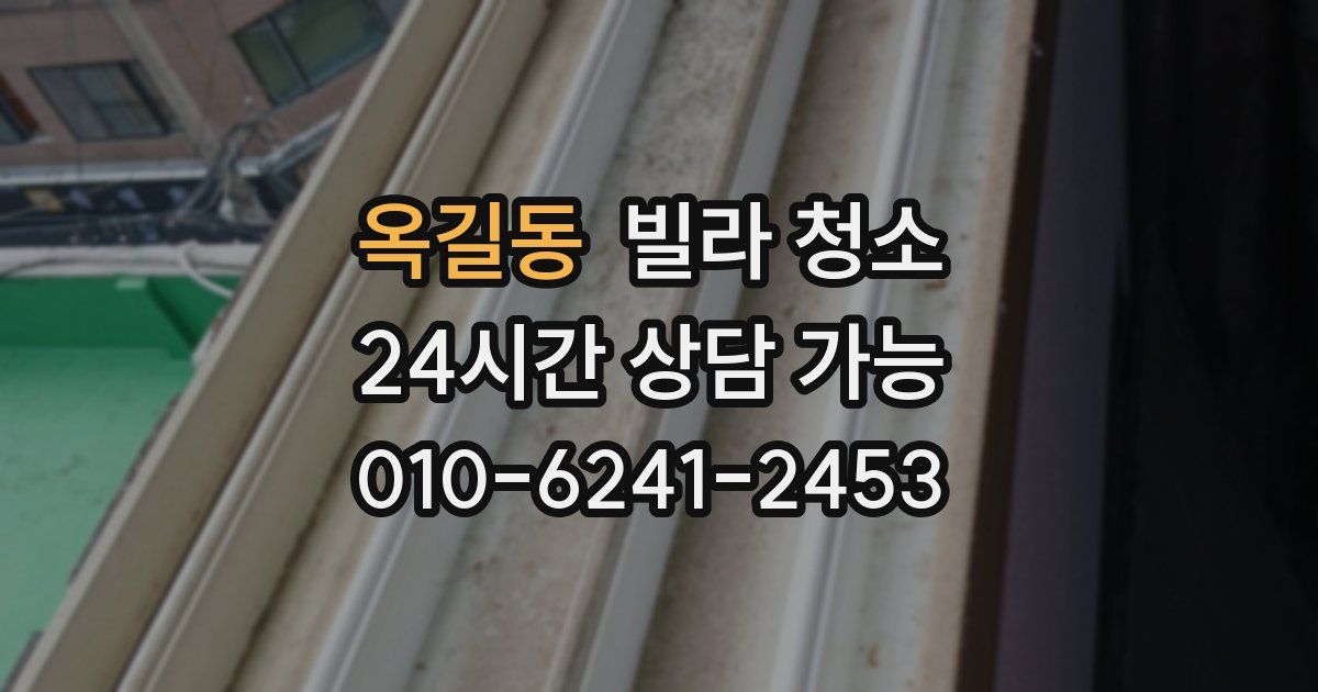 옥길동 빌라 청소