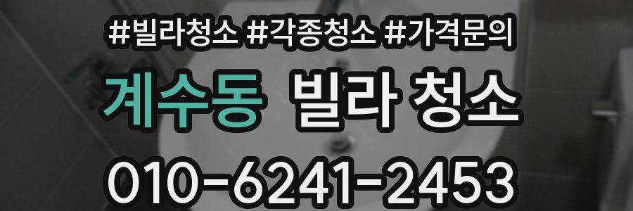 계수동 빌라 청소