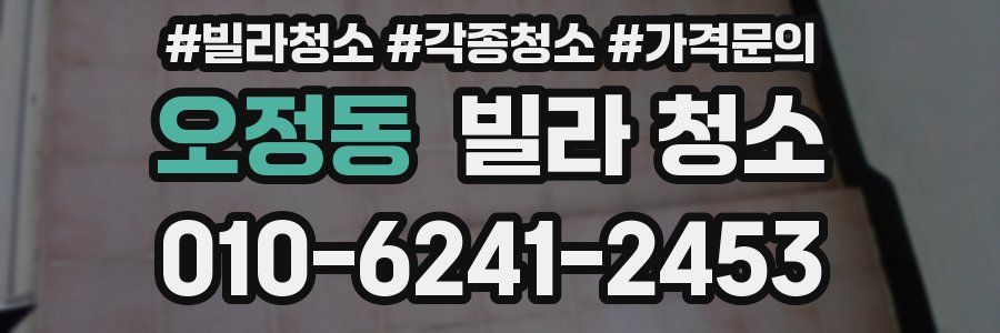 오정동 빌라 청소