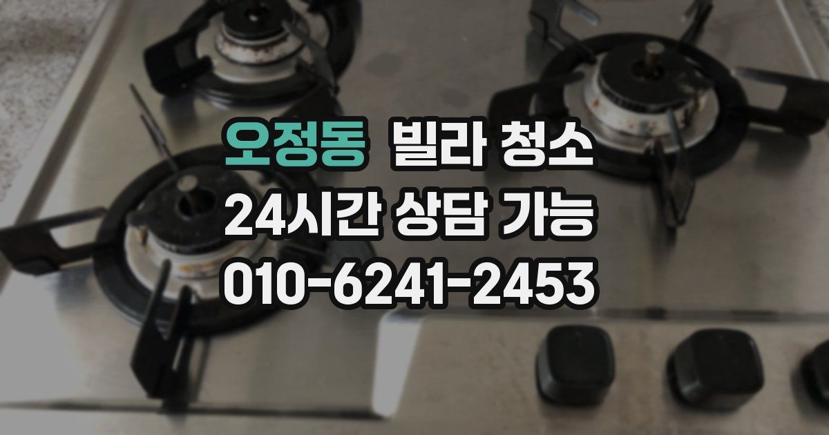 오정동 빌라 청소