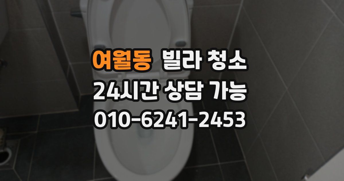 여월동 빌라 청소