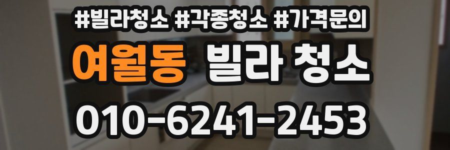 여월동 빌라 청소