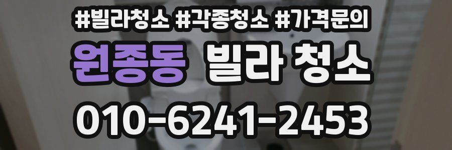 원종동 빌라 청소