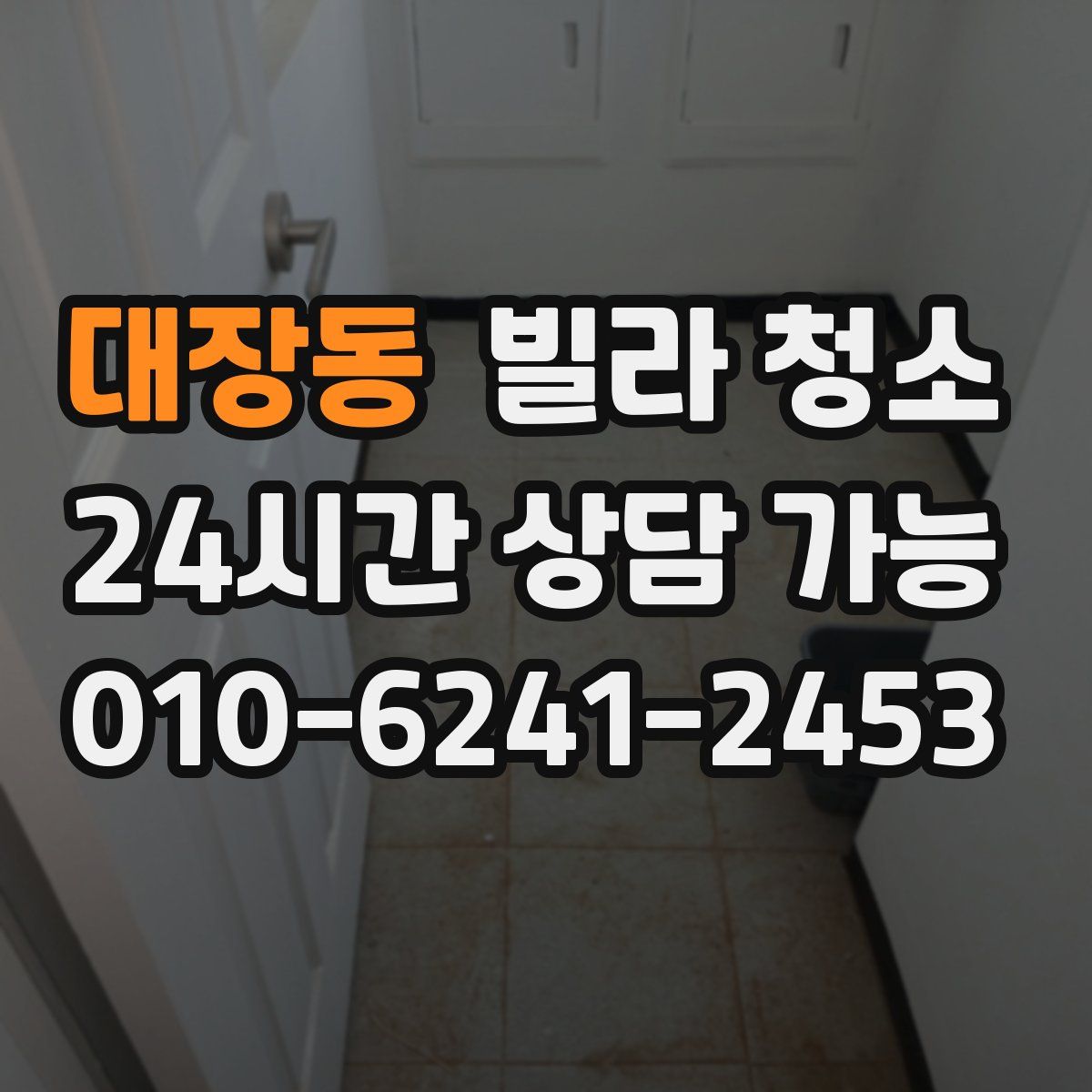 대장동 빌라 청소