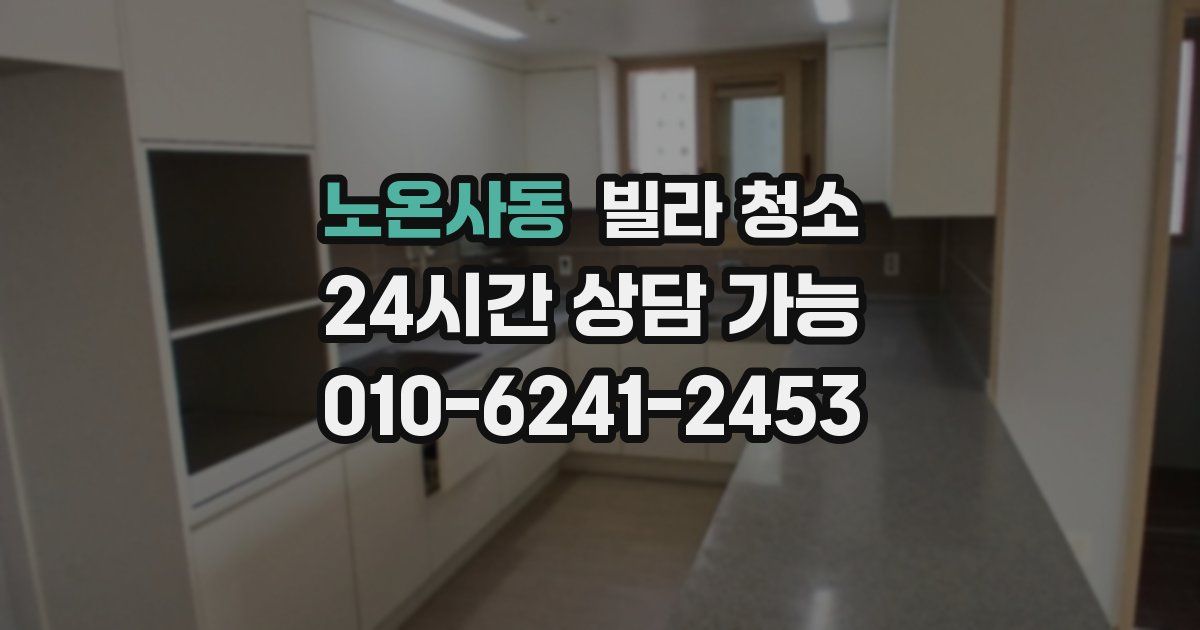 노온사동 빌라 청소