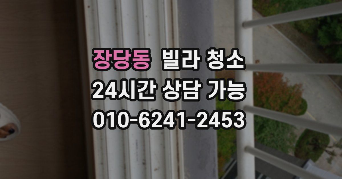 장당동 빌라 청소