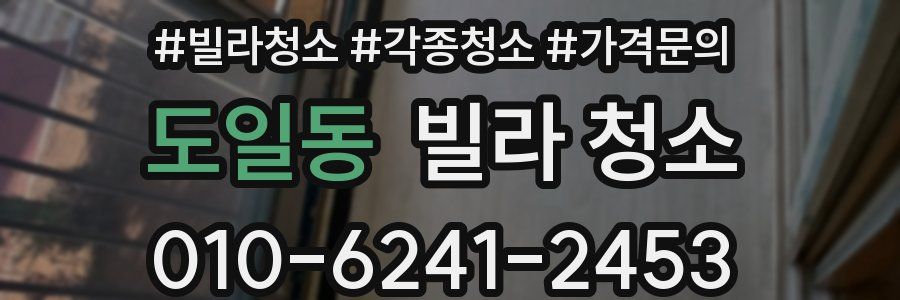 도일동 빌라 청소