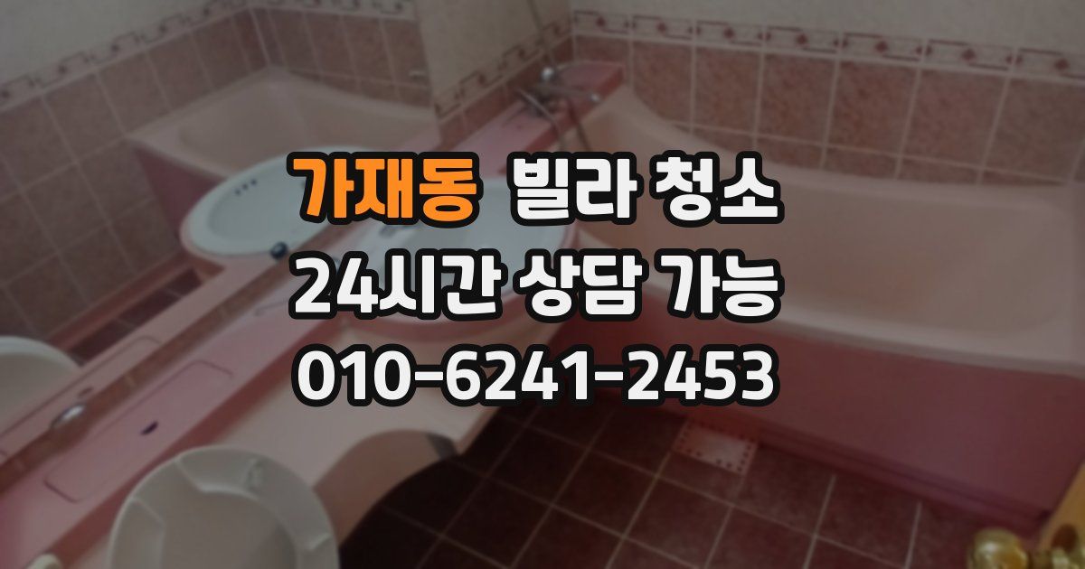 가재동 빌라 청소