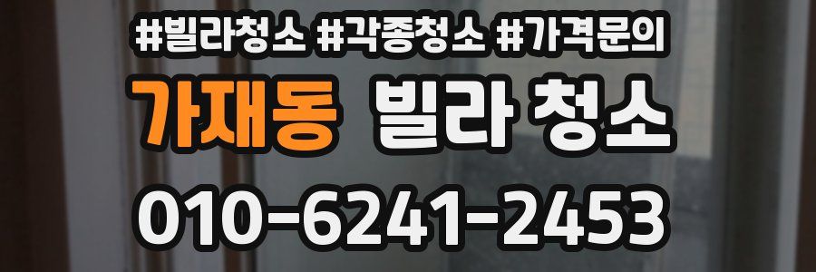 가재동 빌라 청소