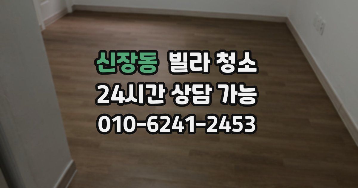 신장동 빌라 청소