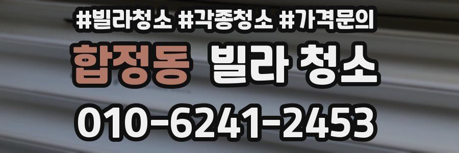 합정동 빌라 청소