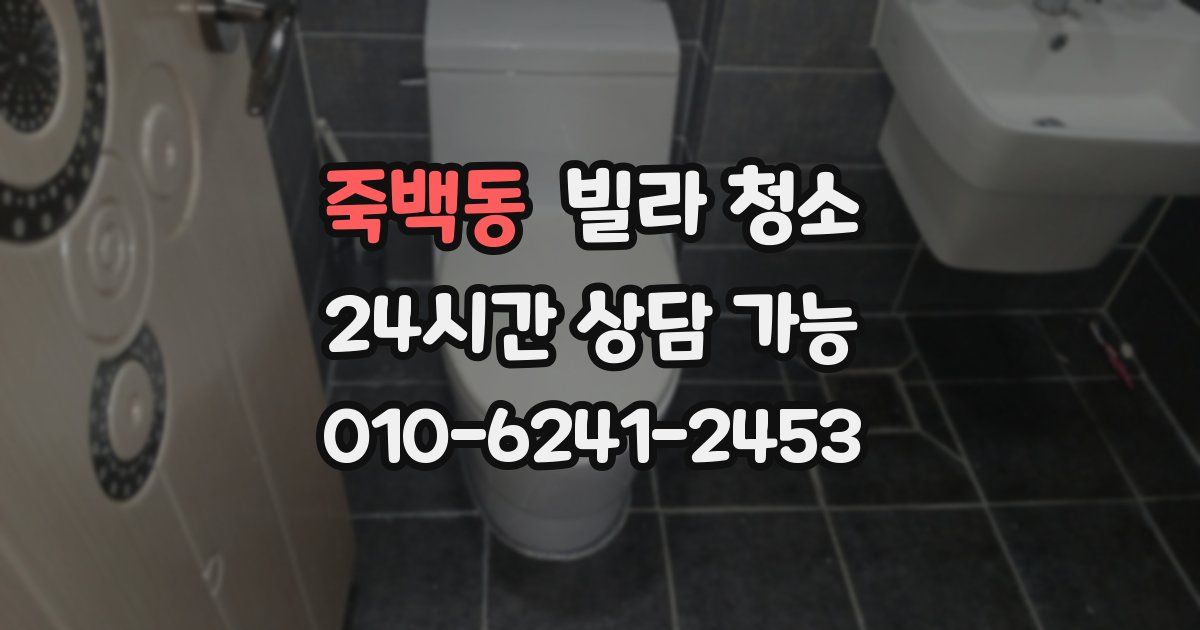 죽백동 빌라 청소