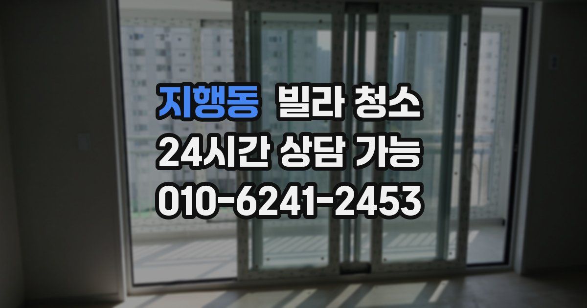 지행동 빌라 청소