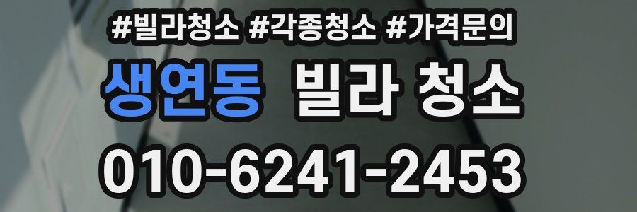 생연동 빌라 청소