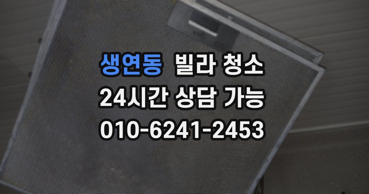 생연동 빌라 청소