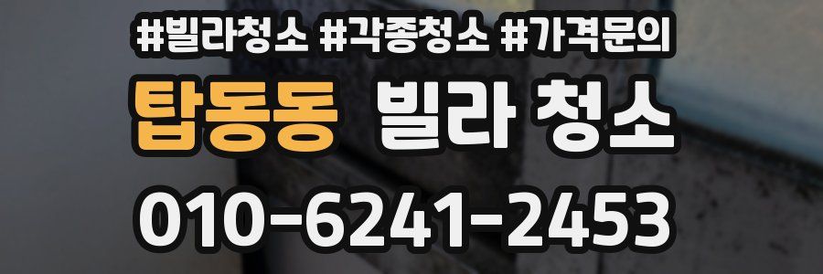 탑동동 빌라 청소