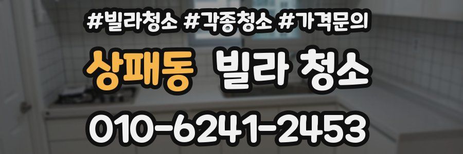 상패동 빌라 청소