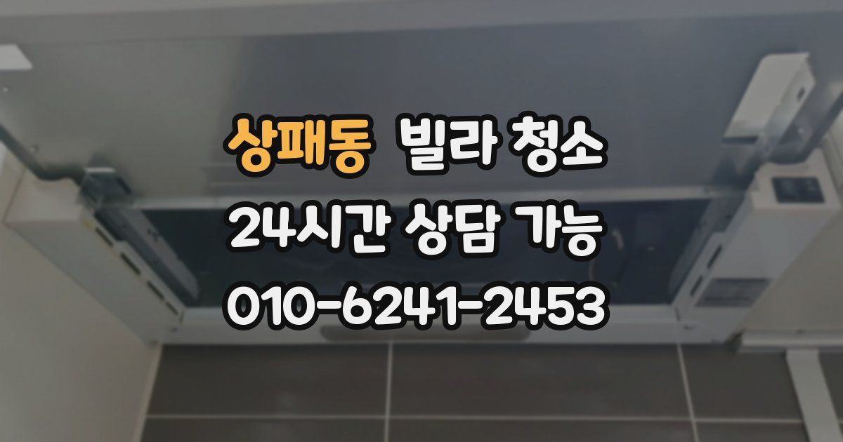 상패동 빌라 청소