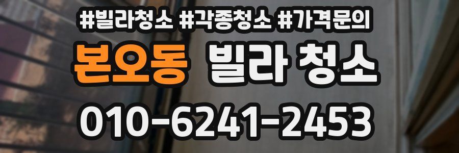 본오동 빌라 청소