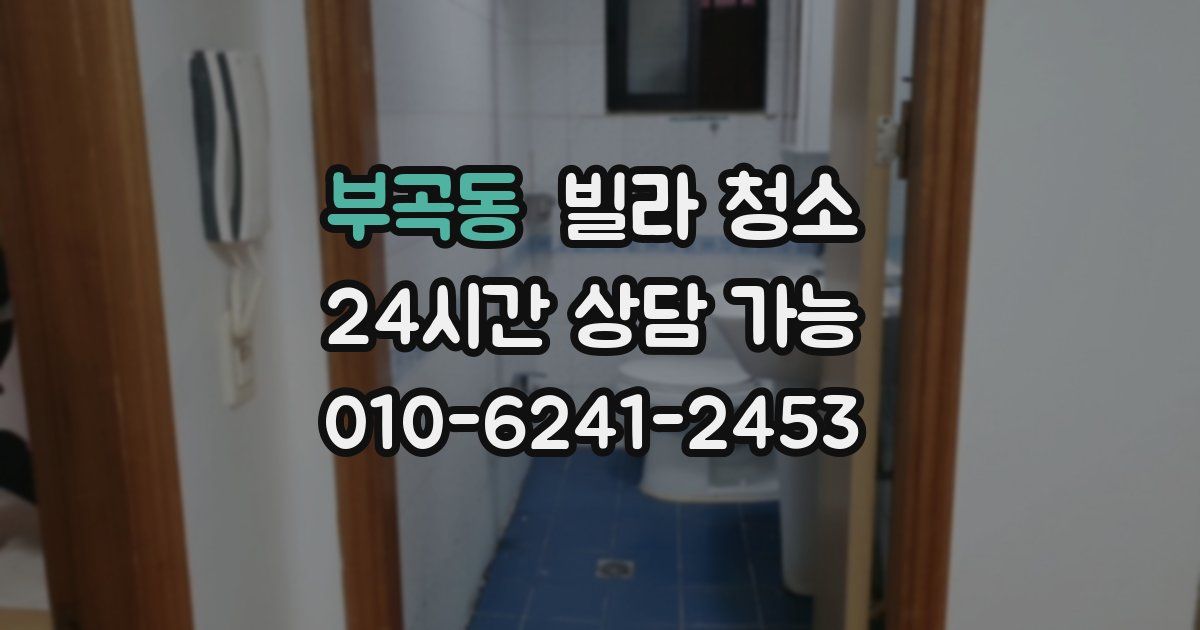 부곡동 빌라 청소