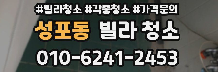 성포동 빌라 청소