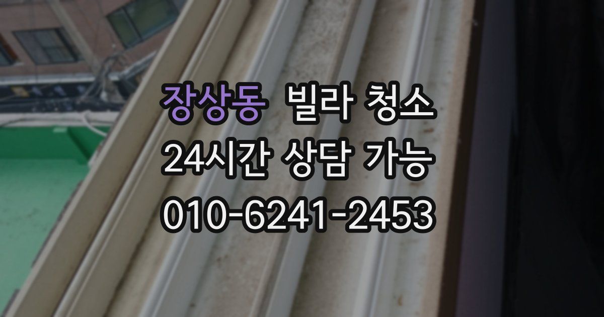 장상동 빌라 청소