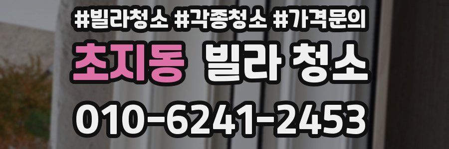초지동 빌라 청소