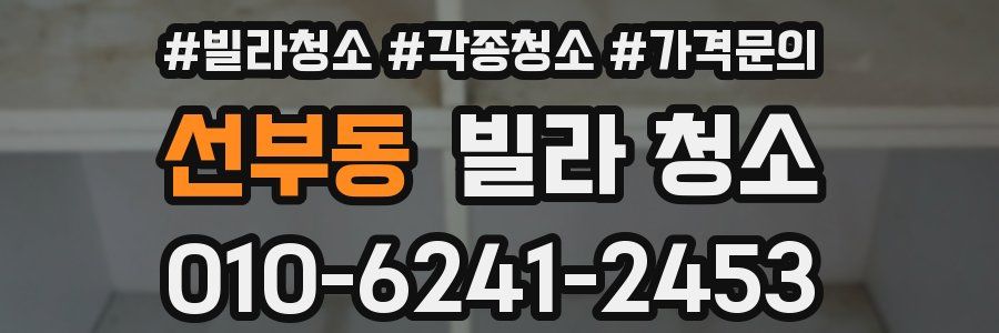 선부동 빌라 청소