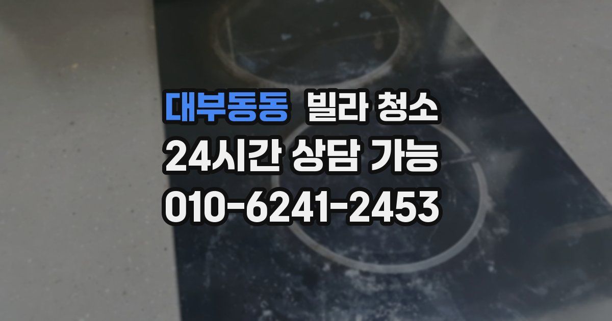 대부동동 빌라 청소