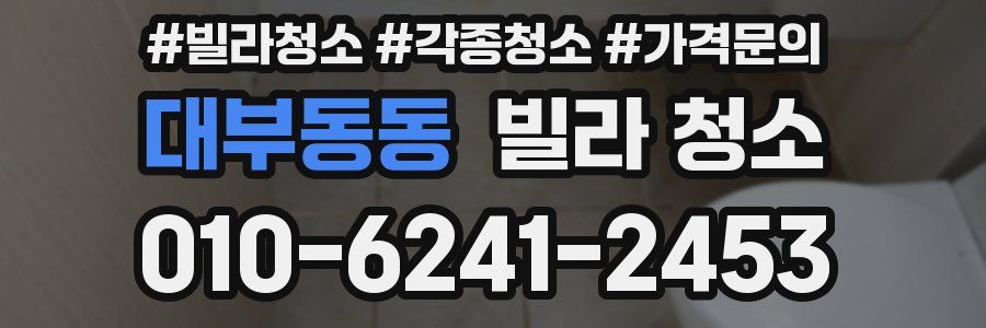 대부동동 빌라 청소