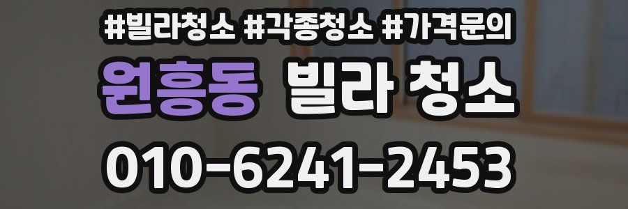 원흥동 빌라 청소