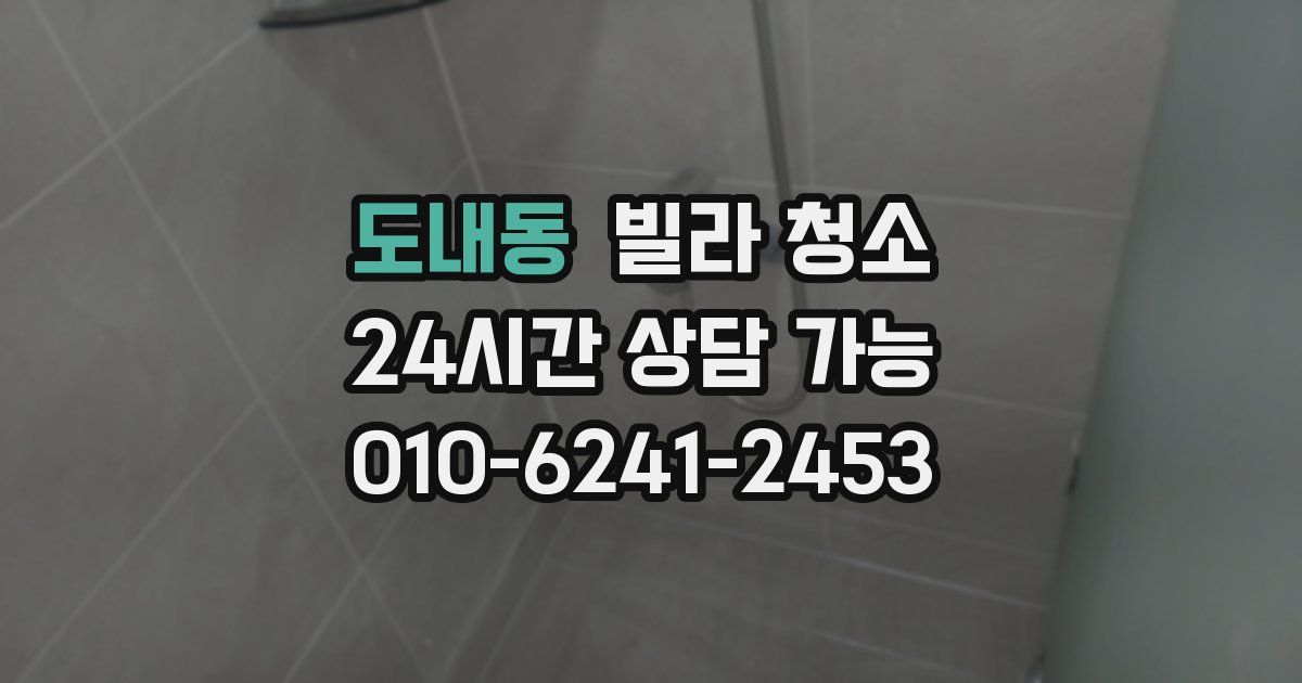 도내동 빌라 청소