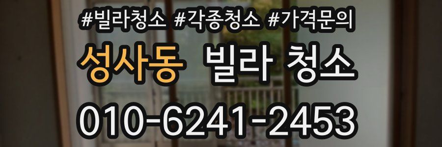 성사동 빌라 청소