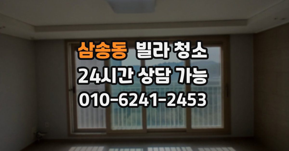 삼송동 빌라 청소