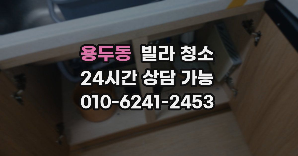 용두동 빌라 청소