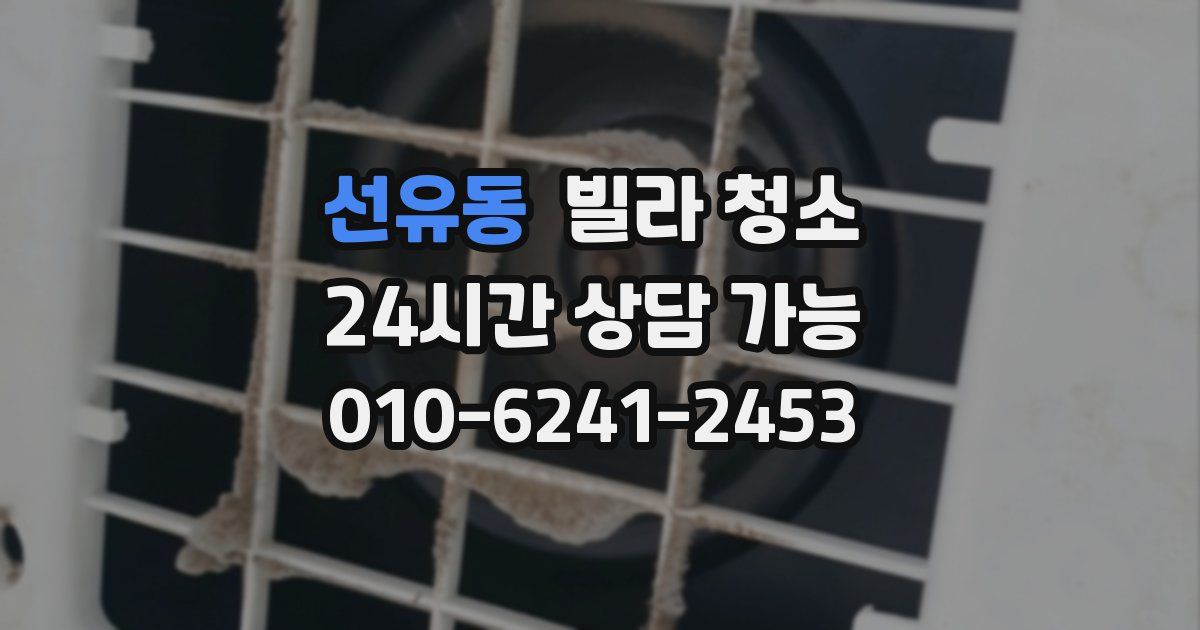 선유동 빌라 청소