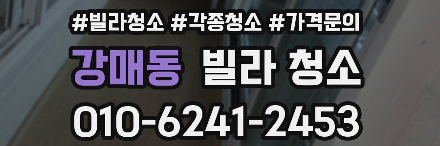 강매동 빌라 청소