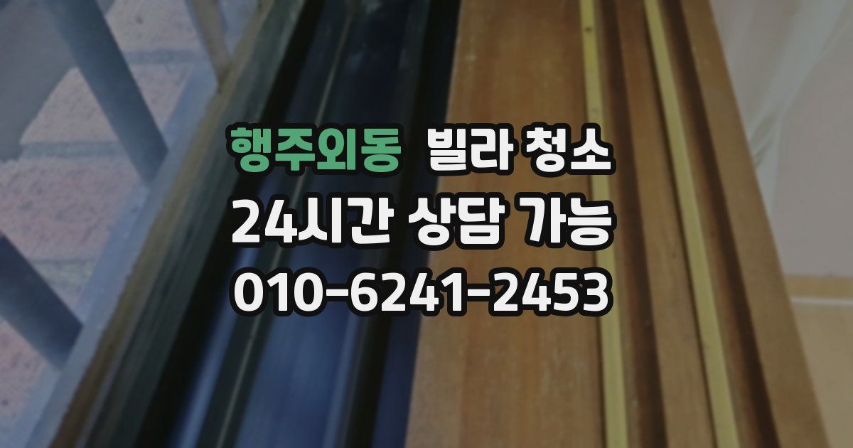 행주외동 빌라 청소