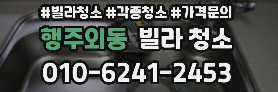 행주외동 빌라 청소