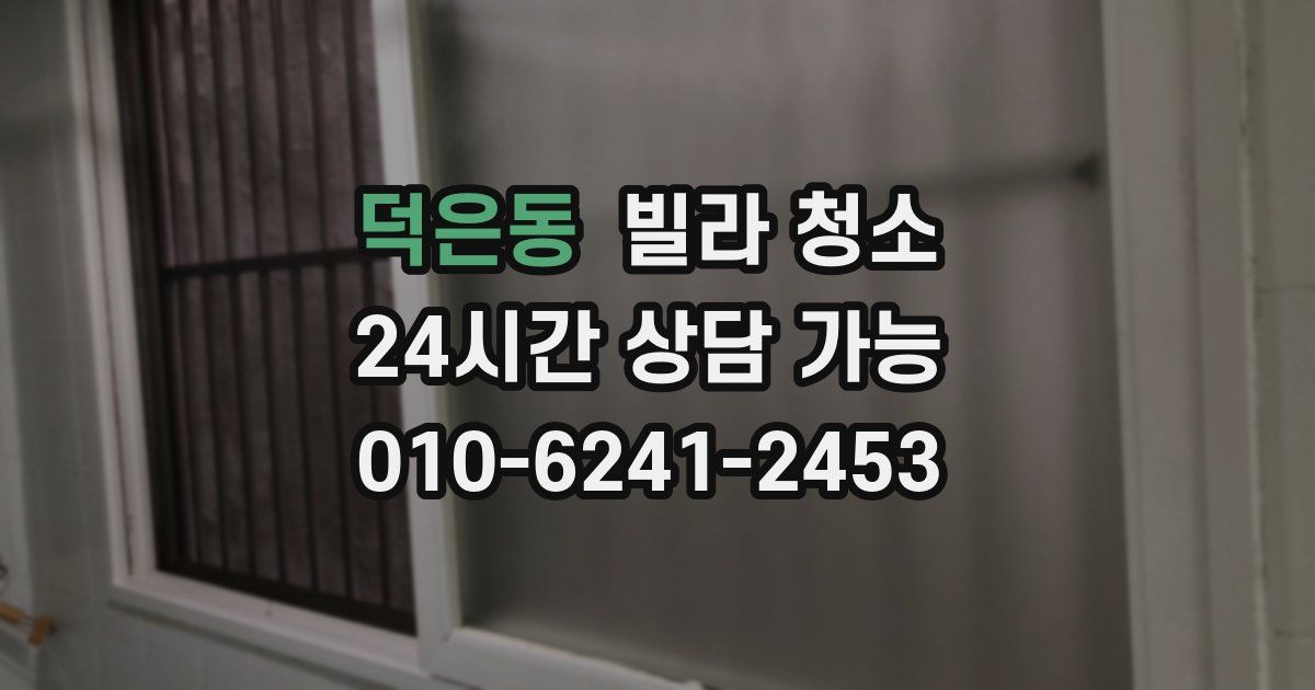 덕은동 빌라 청소