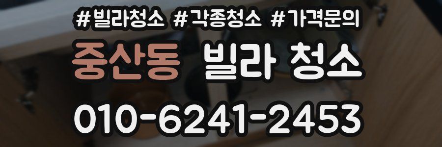 중산동 빌라 청소