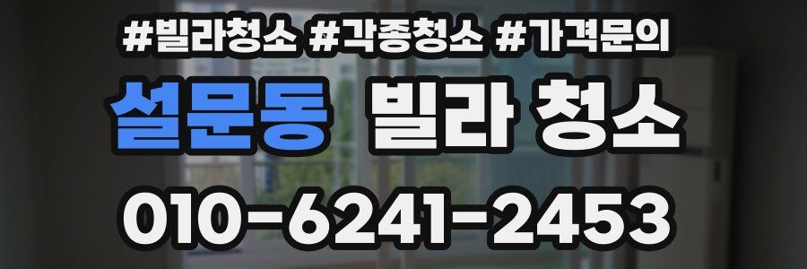 설문동 빌라 청소