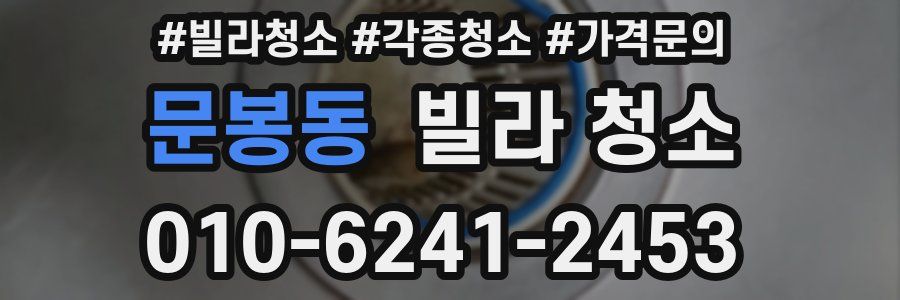 문봉동 빌라 청소