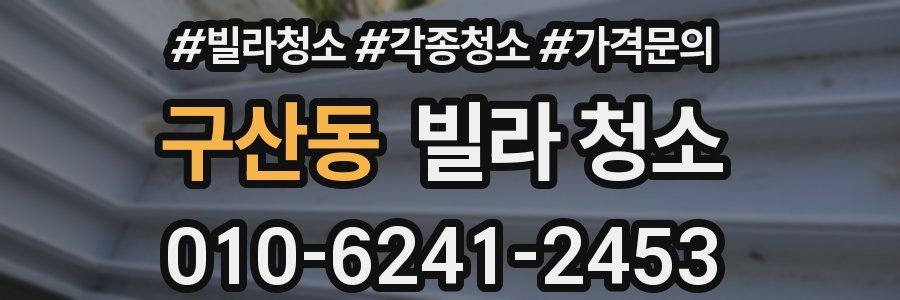 구산동 빌라 청소