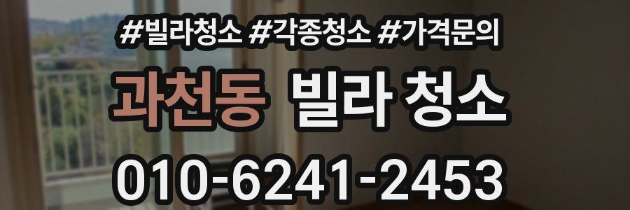 과천동 빌라 청소