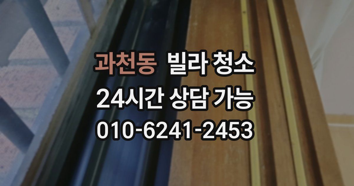 과천동 빌라 청소